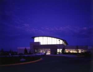 The Edge Ice Arena - Night Exterior