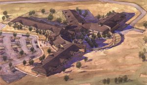 Cheyenne River Sioux Tribe Elderly Village Aerial Rendering