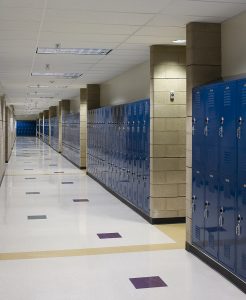 Florida Pitt Waller K-8 School Hallway Lockers