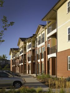 Lincoln Meadows Senior Living Spectrum Exterior Walkway