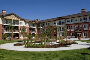 Lincoln Meadows Senior Living Spectrum Courtyard View