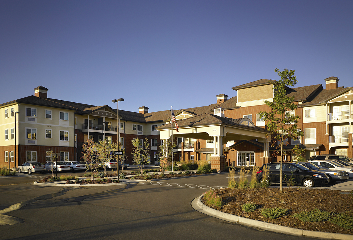 Lincoln Meadows Senior Living Spectrum Entrance