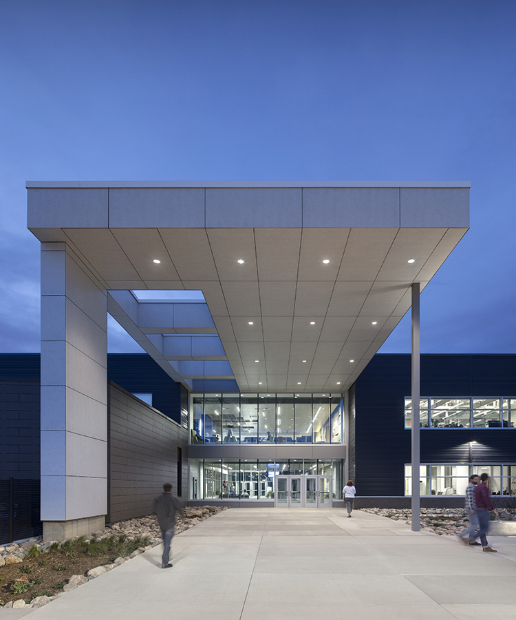 Inspiration Hall Gillette College Exterior Sunset