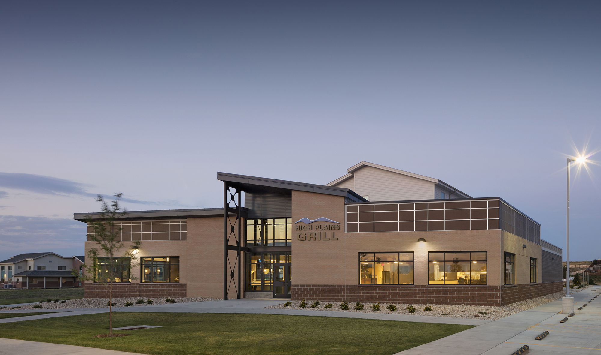 Inspiration Hall Gillette College Exterior Sunset