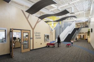 Sierra Elementary School Media Center Hallway Stairs