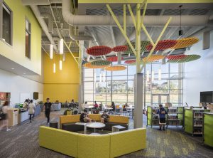 Biophilic design in Chinook Trail Middle School