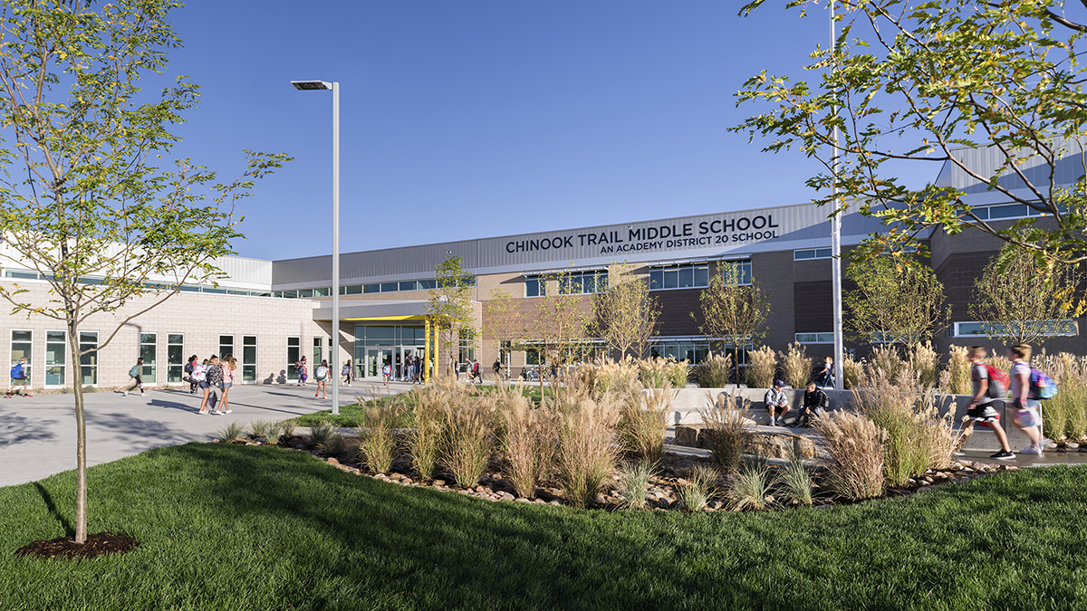 Chinook Trail Middle School Garden Entrance