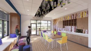 The Denver Hospice Amy Davis Support Center art room rendering