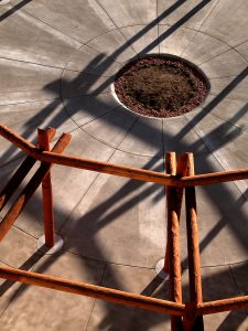 Nighthorse Campbell Native Health Building Entry Shadow