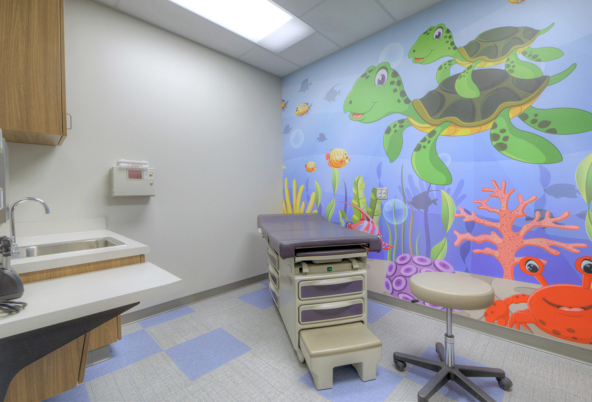 MHCC Patient Room with Wall Art