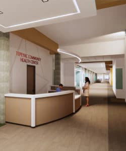 Clinica Tepeyac Reception Desk - Tile Image