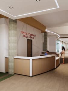 Clinica Tepeyac Reception Desk