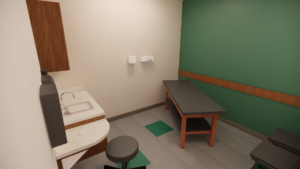 MHCC Platt Valley Saratoga Clinic patient room