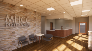 MHCC Platte Valley Saratoga Clinic Reception Area