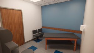 MHCC Platte Valley Saratoga Clinic Patient Room