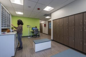 Longmont Medical Offices Renovation Staff Locker Room